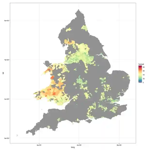 An incomplete map of the UK.